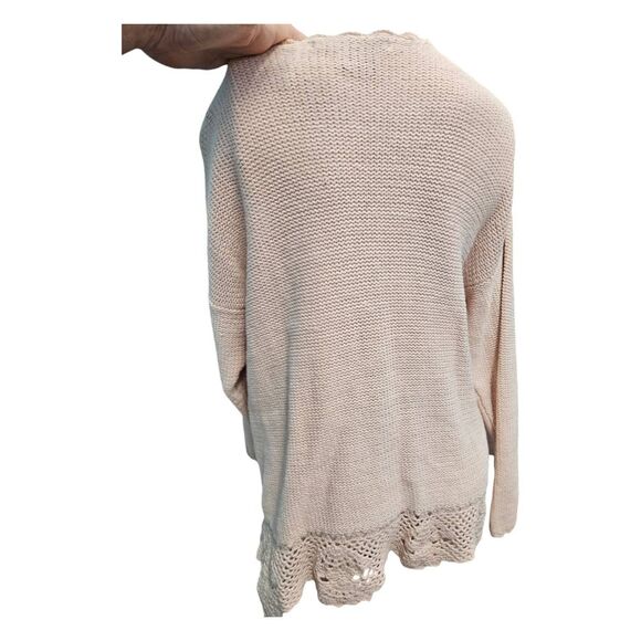 Patrick Tricot 80's Pink Chunky Knit Textured Sweater Womens Large - Picture 5 of 8